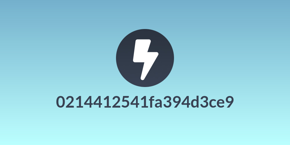 0214412541fa394d3ce9