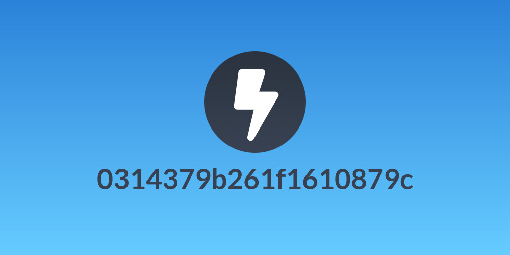 0314379b261f1610879c
