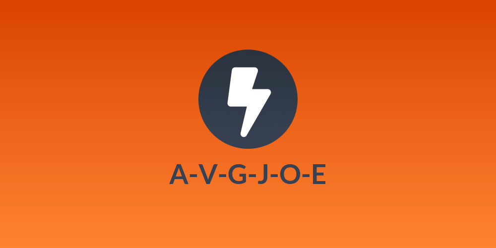 A-V-G-J-O-E