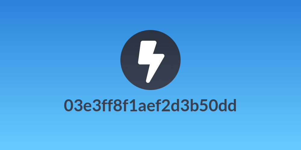 03e3ff8f1aef2d3b50dd