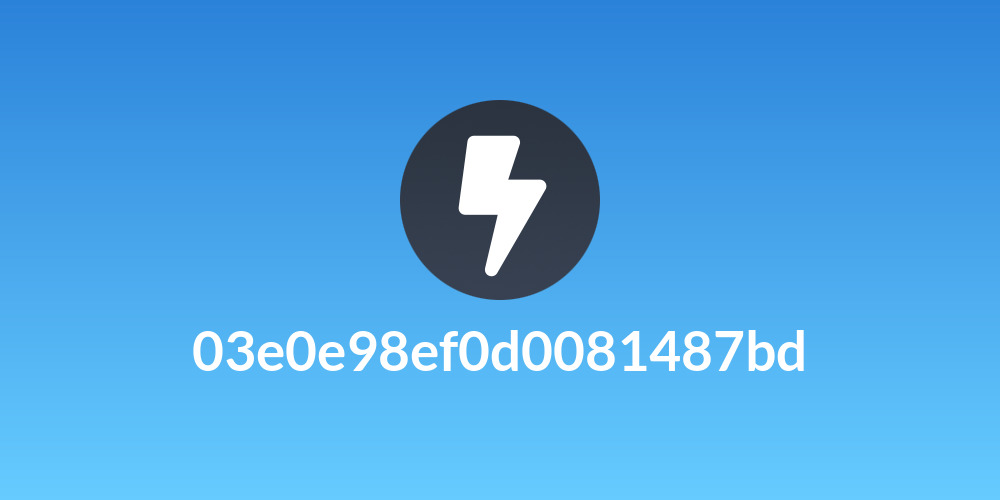 03e0e98ef0d0081487bd