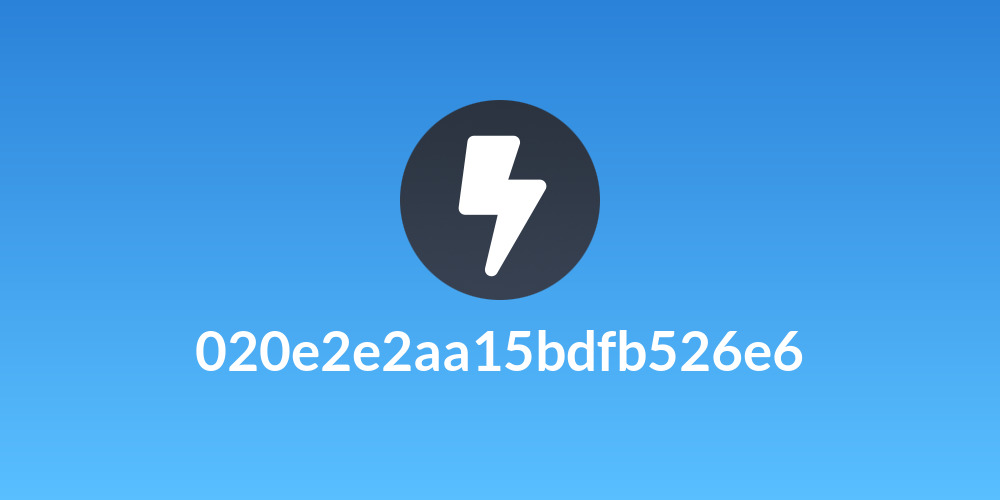 020e2e2aa15bdfb526e6
