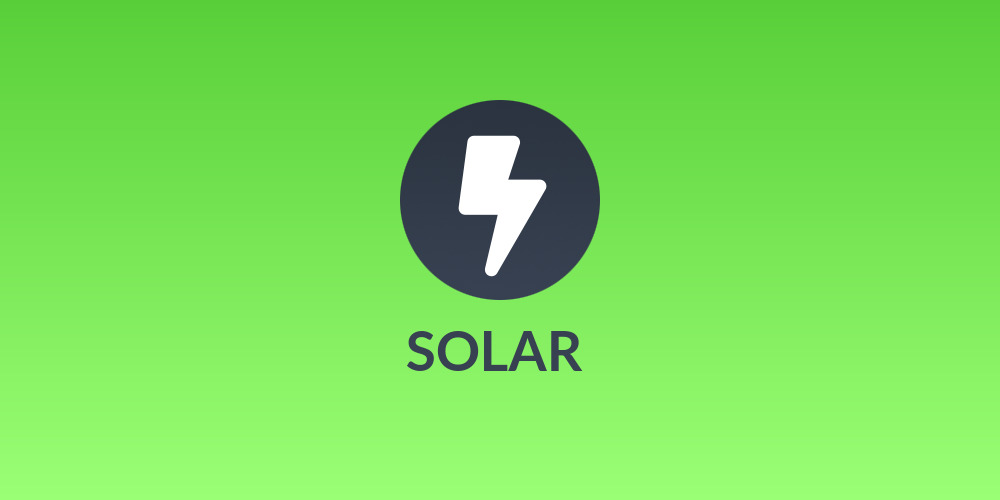 ✨  SOLAR ✨