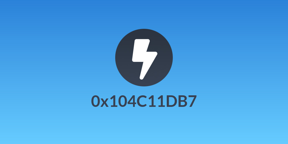 0x104C11DB7