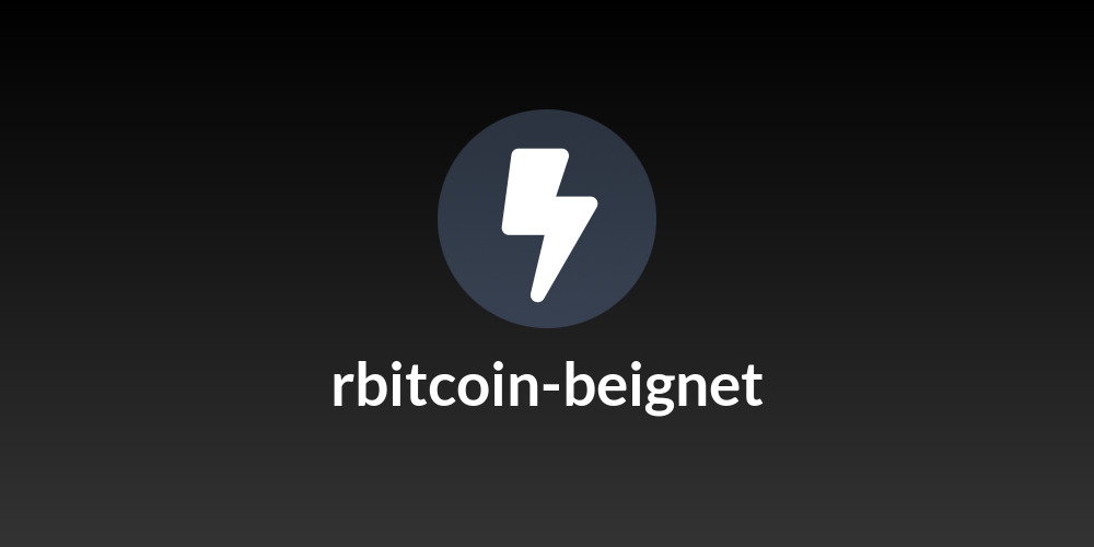 rbitcoin-beignet