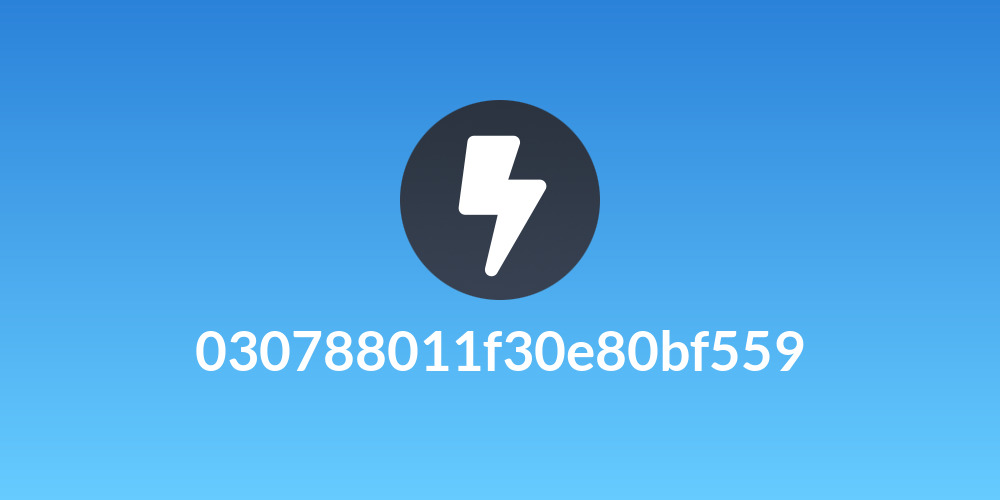 030788011f30e80bf559