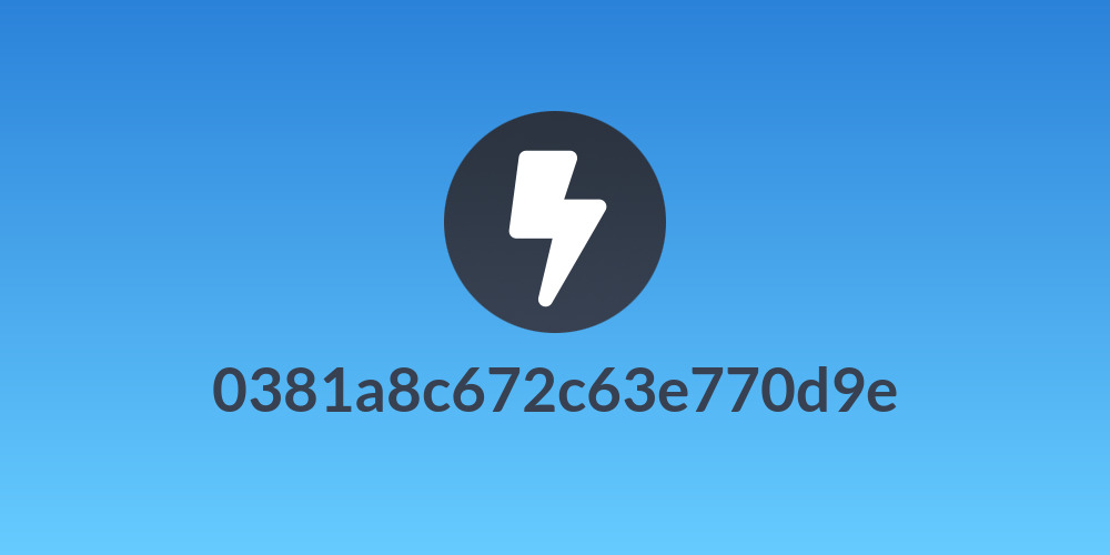 0381a8c672c63e770d9e