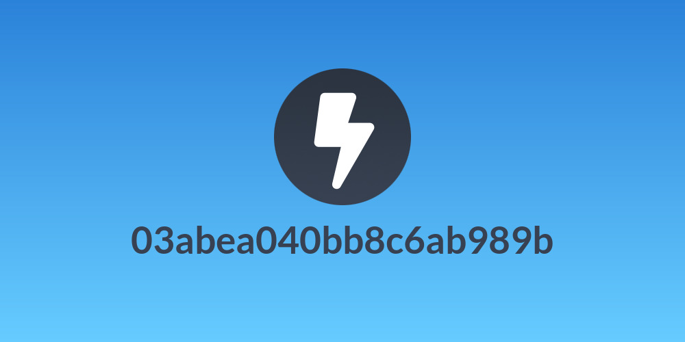 03abea040bb8c6ab989b