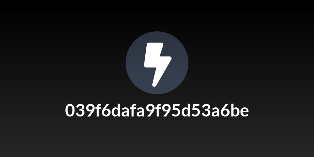 039f6dafa9f95d53a6be