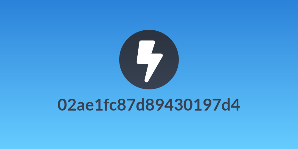 02ae1fc87d89430197d4