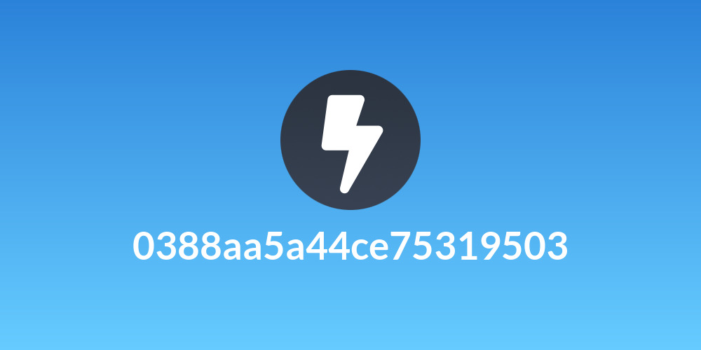 0388aa5a44ce75319503