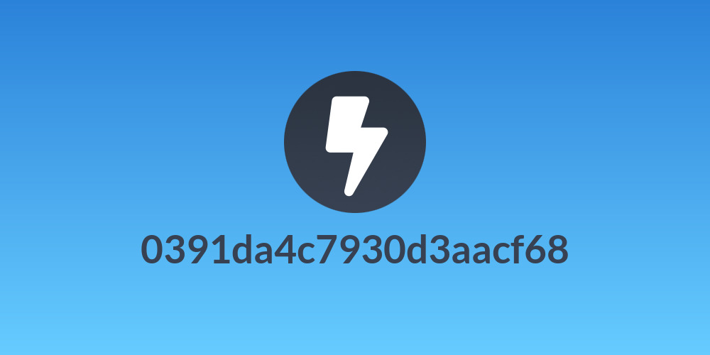 0391da4c7930d3aacf68