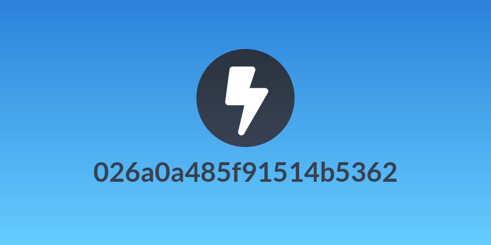 026a0a485f91514b5362