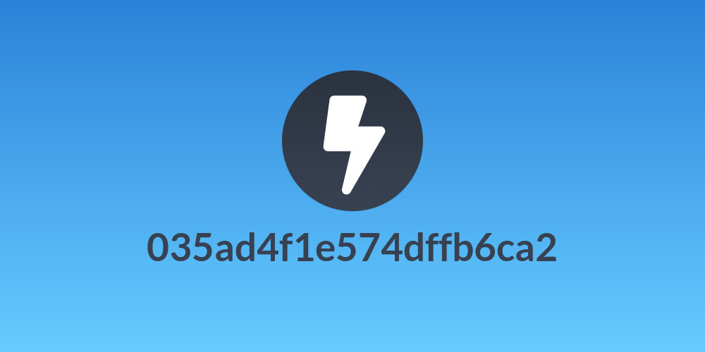 035ad4f1e574dffb6ca2