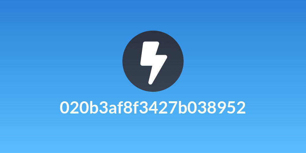 020b3af8f3427b038952