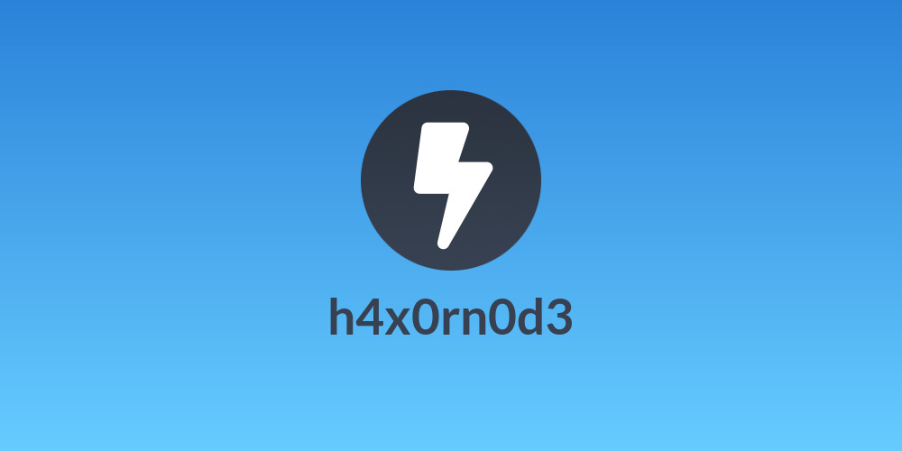 h4x0rn0d3