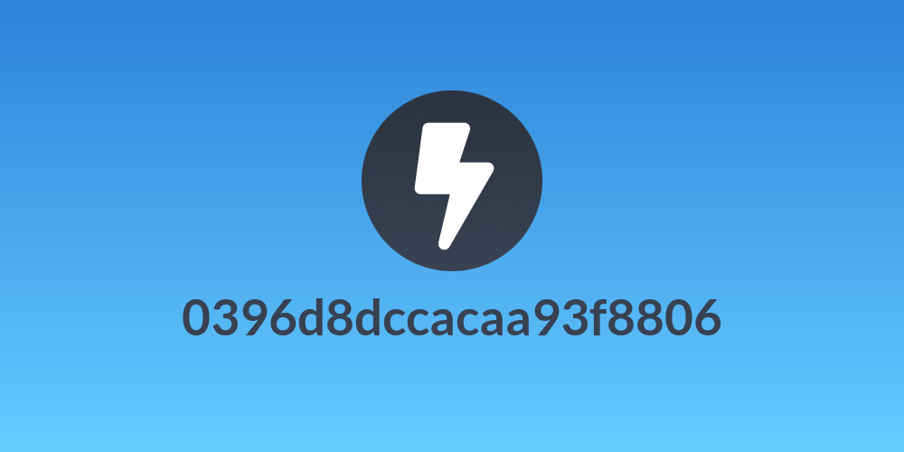 0396d8dccacaa93f8806