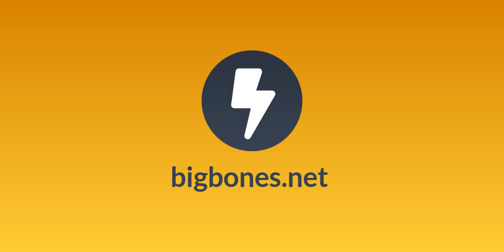 bigbones.net 🦴