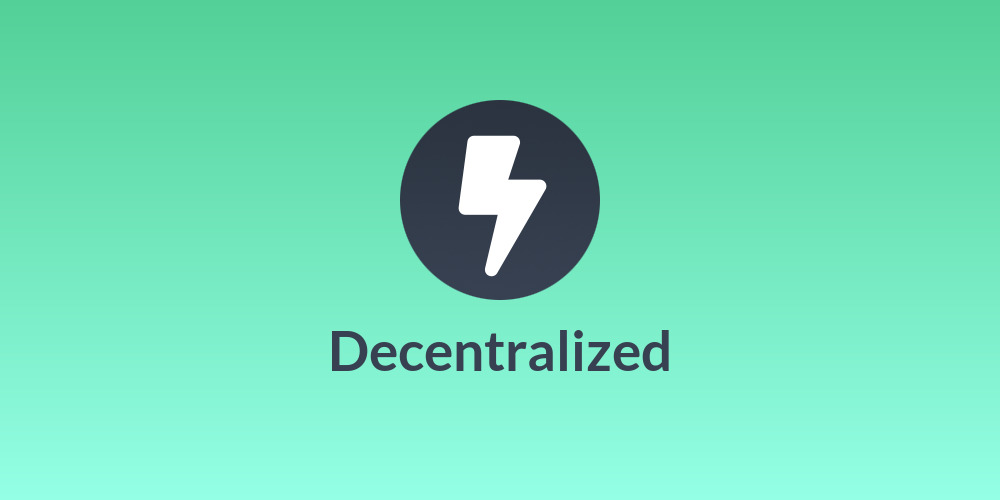 Decentralized