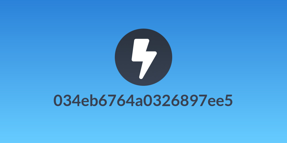 034eb6764a0326897ee5