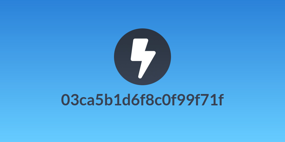 03ca5b1d6f8c0f99f71f