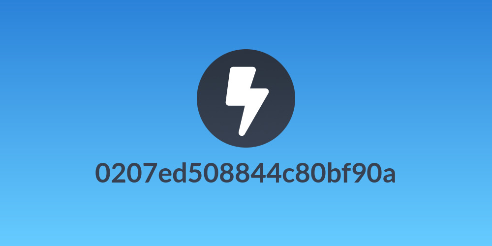 0207ed508844c80bf90a