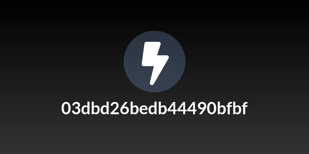 03dbd26bedb44490bfbf