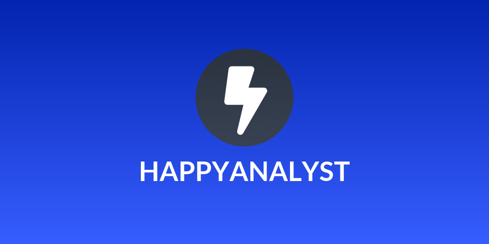 HAPPYANALYST