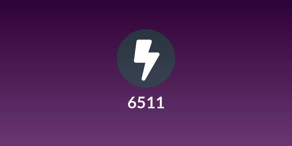 6511🔸