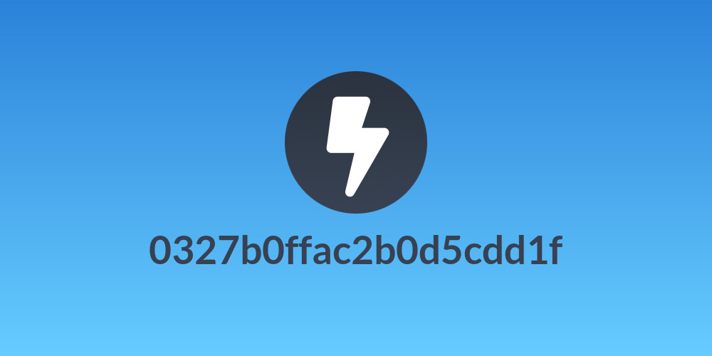 0327b0ffac2b0d5cdd1f