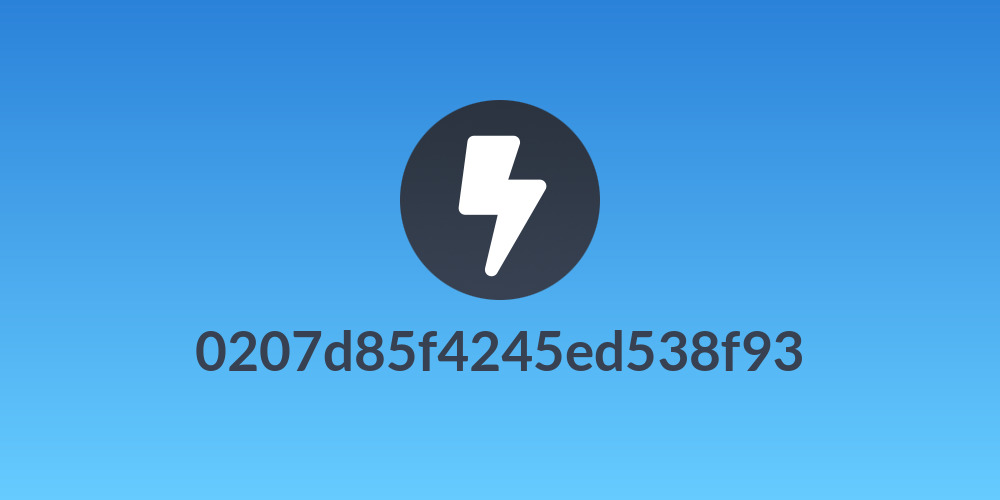 0207d85f4245ed538f93