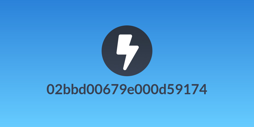02bbd00679e000d59174