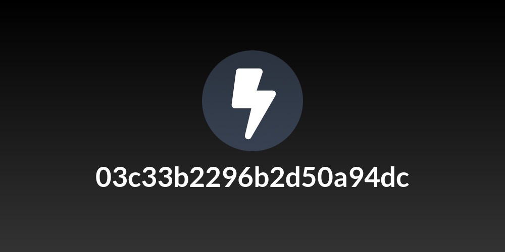 03c33b2296b2d50a94dc