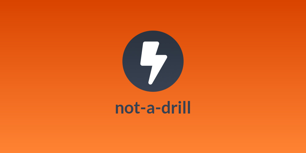 not-a-drill