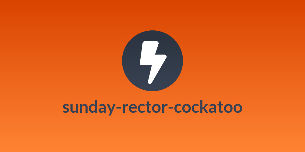 sunday-rector-cockatoo