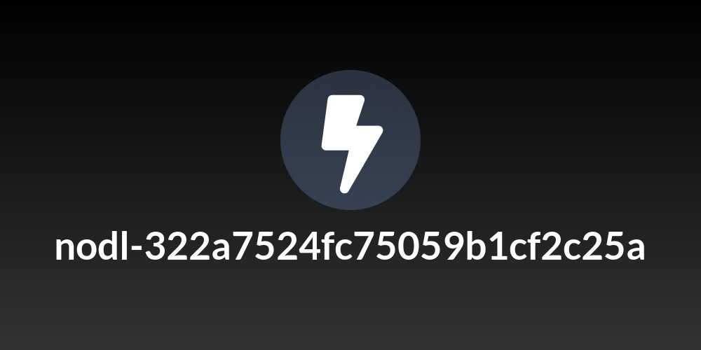 nodl-322a7524fc75059b1cf2c25a