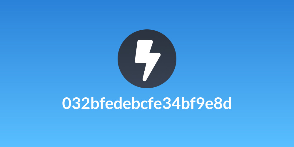 032bfedebcfe34bf9e8d