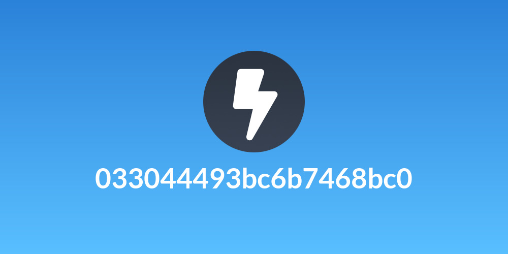 033044493bc6b7468bc0