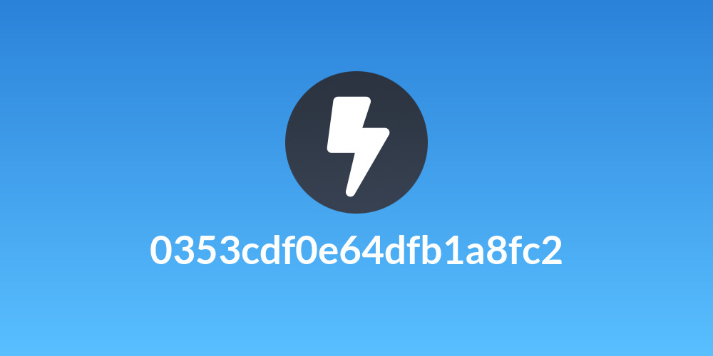 0353cdf0e64dfb1a8fc2