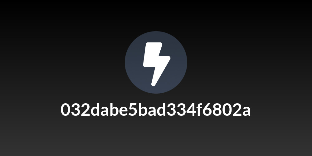 032dabe5bad334f6802a