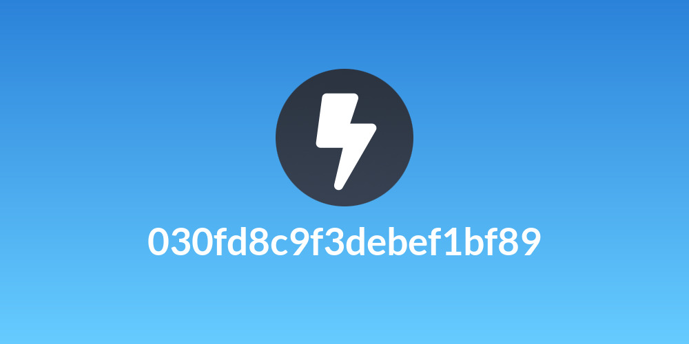 030fd8c9f3debef1bf89