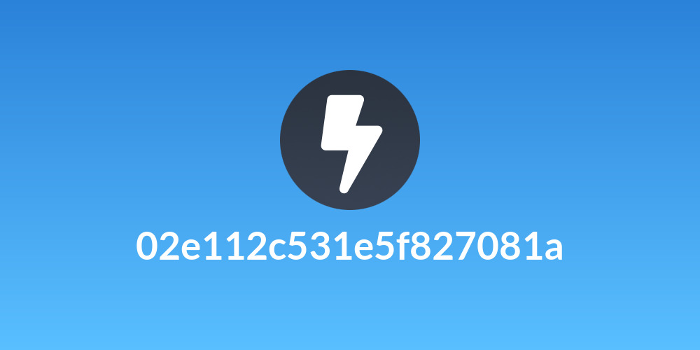 02e112c531e5f827081a