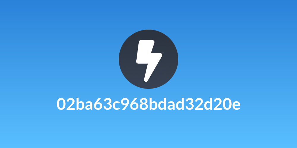 02ba63c968bdad32d20e