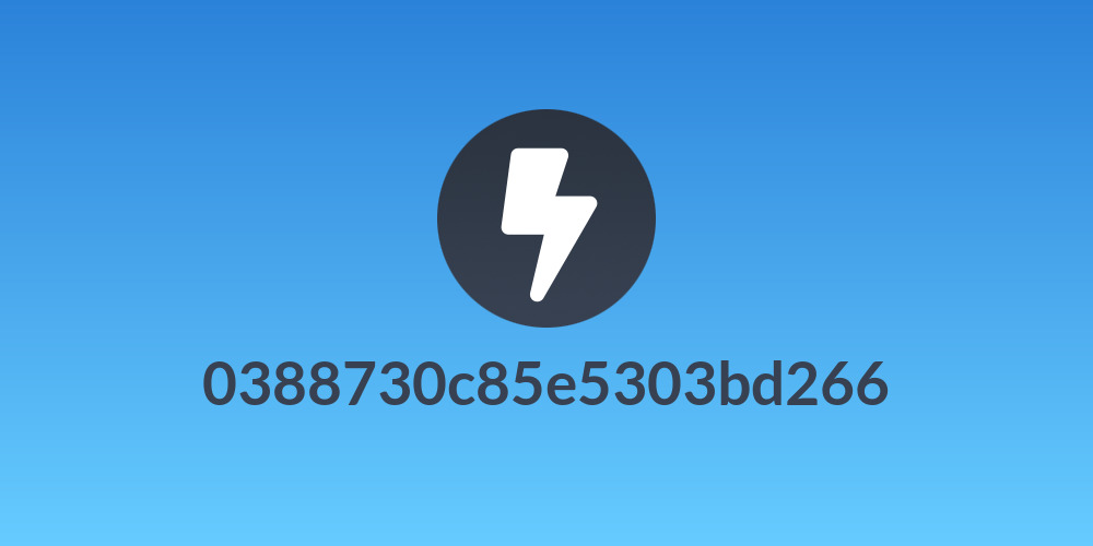 0388730c85e5303bd266