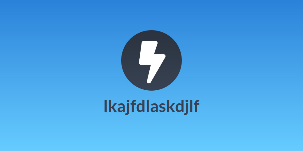 lkajfdlaskdjlf
