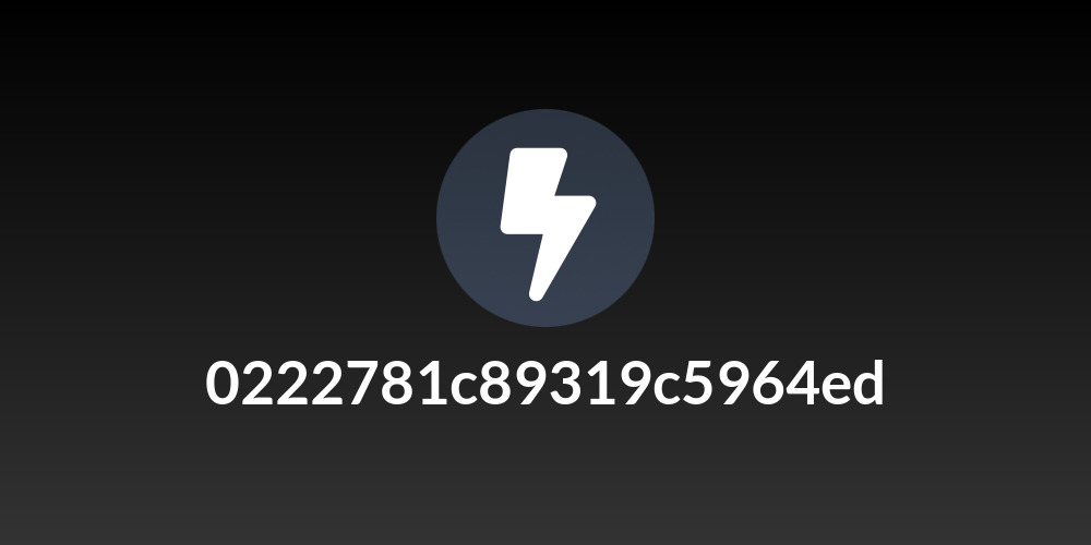 0222781c89319c5964ed