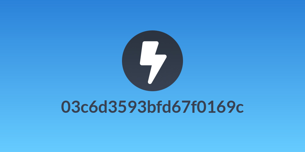 03c6d3593bfd67f0169c