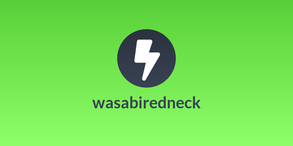wasabiredneck