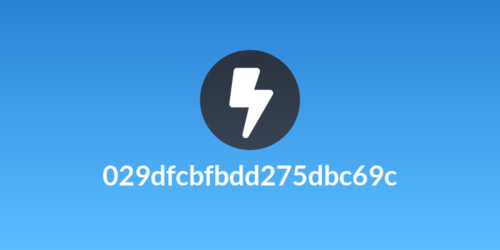 029dfcbfbdd275dbc69c