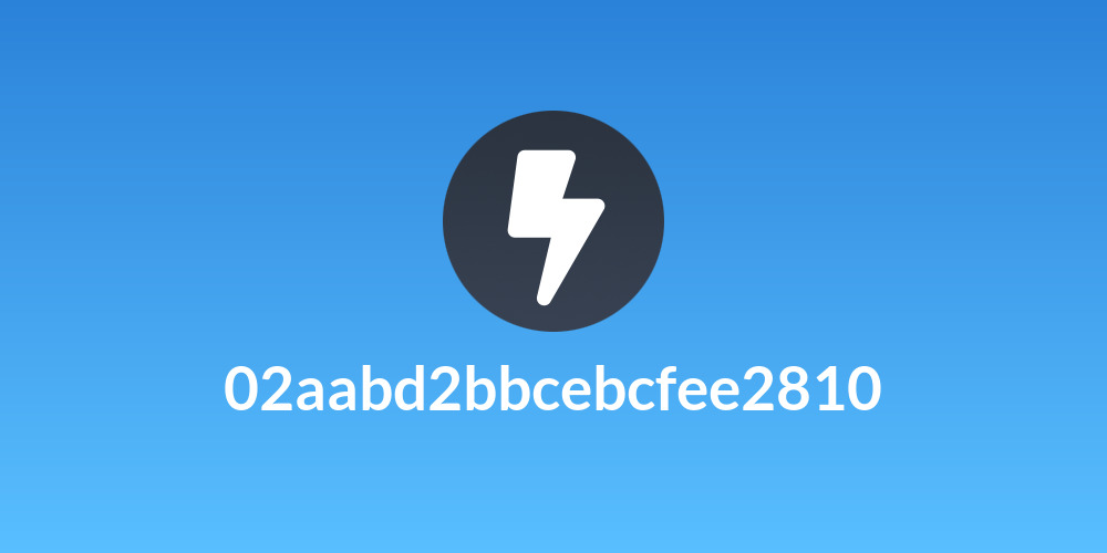 02aabd2bbcebcfee2810